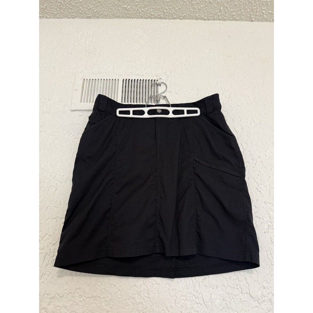 Duluth Dry on the Fly Skort Skirt Black Womens Pockets Short Liner Nylon SZ 16